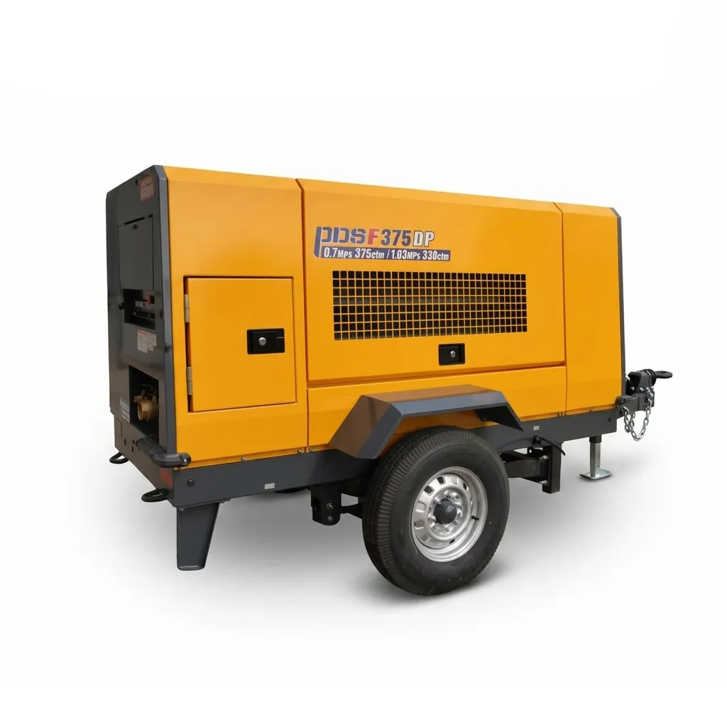 Compresor de Aire PDS-375 con motor KUBOTA