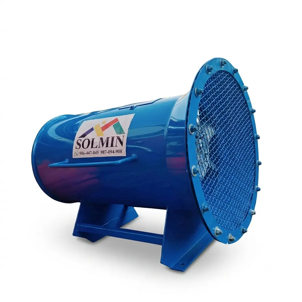 Ventilador para Mina Subterránea Control de Ruido